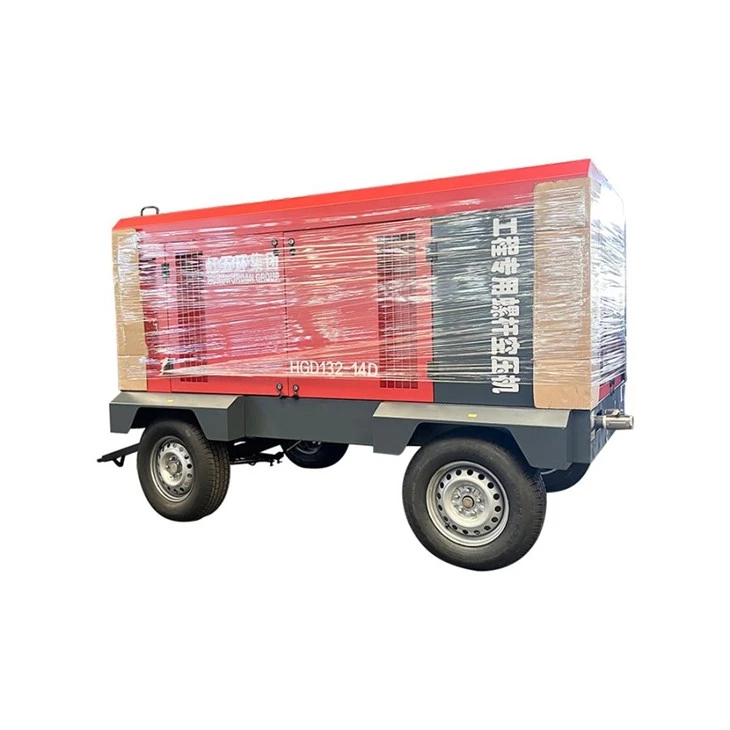 Diesel Portable Skrúfa Air Compressor Mining HG Series